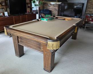 Beautiful Vintage Billiards Table