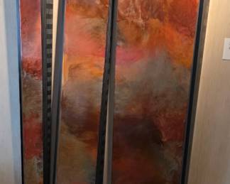 “Desert" by Justin Beller (Local Omaha Artist) Polyurethane, Raw Pigment, and Marbelino Clay on Panel.