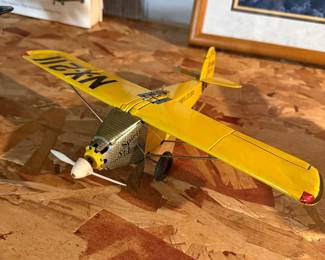 Tin Litho Spirit of St. Louis Airplane Toy by Marx