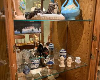Assorted Ceramic Decorative Items, including Hull Pottery and Royal Doulton Tea Set