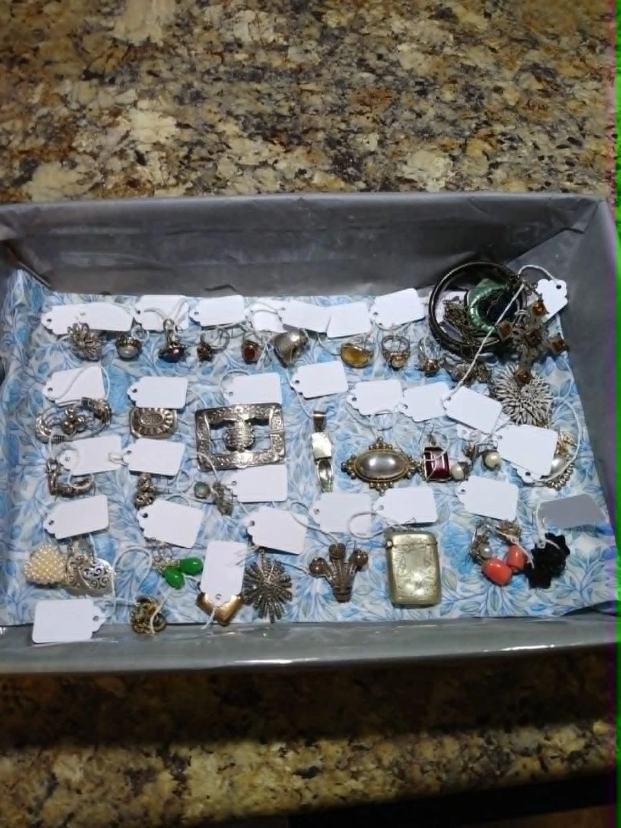 Sterling silver jewelry, some vintage and antique.