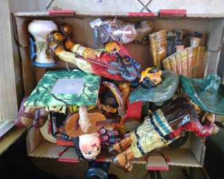Jumble of Mexican decor.