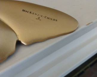 MacKenzie Childs Butterfly ornament back.