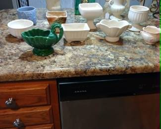 McCoy, Haeger, and other Art Pottery.