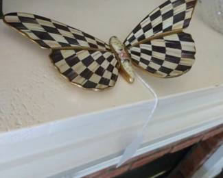 MacKenzie Childs Butterfly ornament front.