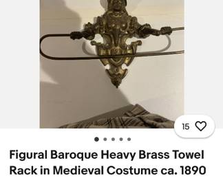 Brass Vintage towel holder