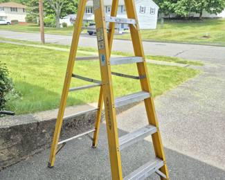 Lot 61: Werner Fiberglass Step Ladder