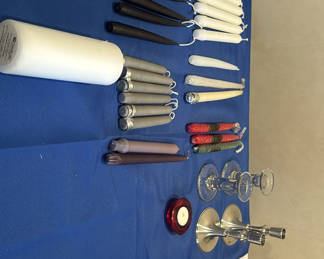 Lot 14: Assorted Candles, Lanterns, and Candle Holders