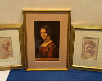 Lot 82: Three Framed Portrait Art Prints