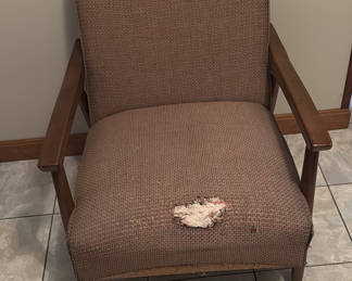Lot 68: Mid Century Modern Upholstered Armchair