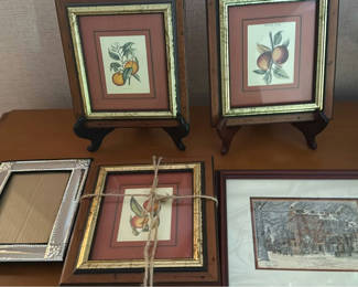 Lot 79: Assorted Framed Artwork and Picture Frame