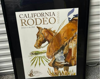 Lot 213: Framed California Rodeo Salinas 2014 Poster