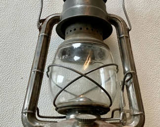 Lot 31: Metal Lantern with Glass Globe