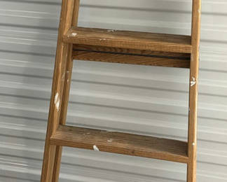 Lot 24: Davidson 6-Foot Wooden Step Ladder