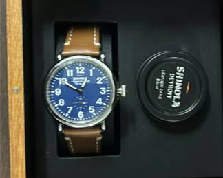 Lot 204: Shinola Runwell 47mm Wristwatch with Box -