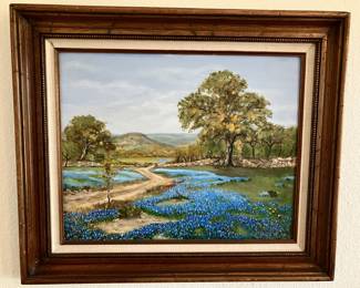 Lot 28: Framed Landscape Painting on Canvas Board