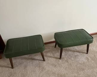 GREEN HASSACK FOOT STOOLS: $10 EACH
