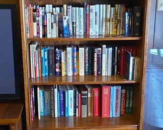 Solid Wood Bookcases with Cabinet Base
