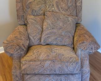 Kensington Hill Beaumont Warm Brown Paisley Recliner Chair