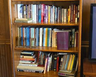 Solid Wood Bookcases with Cabinet Base