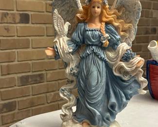 Angel with Dove Figurine