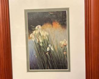 Greg Singley "Wild Irises" Framed Print and "Mother" Verse Plaque