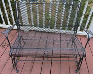 Wrought Iron Glider