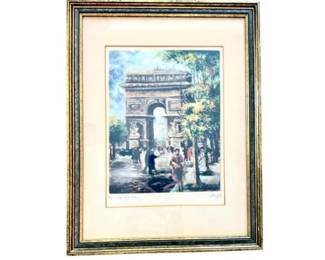 Hand Signed Print - Signed & Titled By Artist, Grey - Eau Forte Originale