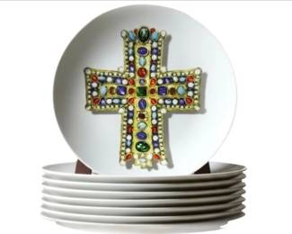 Christian Lacroix Vista Alegre Porcelain Plates From Portugal