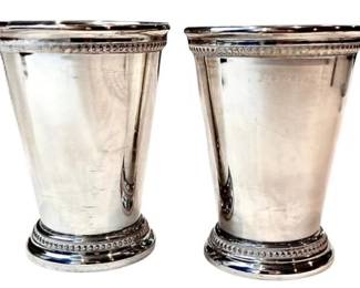 Silver Plate Mint Julep Cups