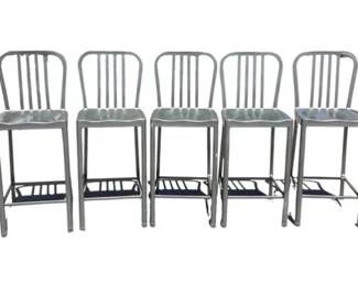 Brushed Aluminum Bar Stools