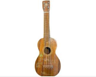 Martin Konter Soprano Ukulele With Flamed Koa Body With Historic Signatures