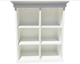 White Shelving Unit - Removable Shelves