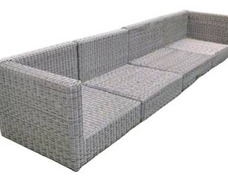 Modular Outdoor Wicker Sectional