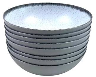 Real Simple Speckled Plastic Bowls