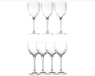 Villeroy & Boch Cut Crystal Wine Glasses