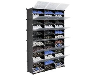 DIY Modular Storage Unit for up to 72 pairs of shoes- Assembly Required