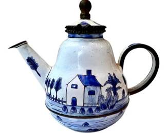 Miniature Enamel Teapot