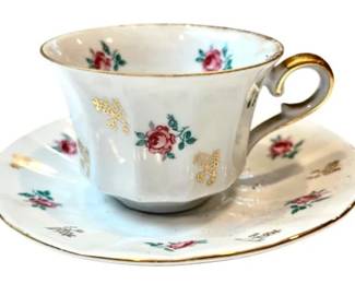 Bavaria Germany Demitasse Cup & Saucer - Signed Winterling Bavaria Germany