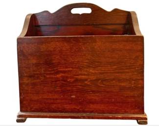 Vintage Footed Magazine Rack