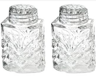 Vintage Pressed Glass Salt & Pepper Shakers