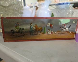 Magic lantern glass slides 
