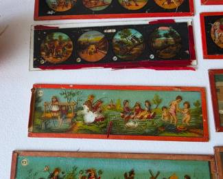 Magic lantern glass slides