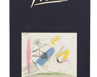 Lot 1045 Pablo Picasso (Spanish, 1881-1973) by Marie-Lure Bernadac, 'Guernica: the Forty-Two Sketches on Paper', H 25" W 16.5"