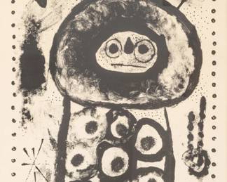 Lot 1023 Joan Miro (Spanish, 1893-1893) Lithograph on Arches Wove Paper 1958, 'Diane D'Ephèse (Diana of Ephesus)', H 21.9" W 15.9"