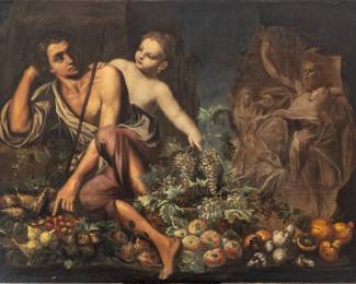 Lot 1001 Italian Baroque Oil on Canvas, Ca. 1700