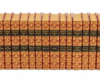 Lot 1049 Rudyard Kipling (English, 1865-1936) Signed Completed Works 1897, H 8.25" W 6" 37 PCS