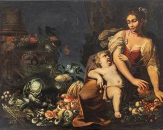 Lot 1000 Italian Baroque Oil on Canvas, Ca. 18th C.