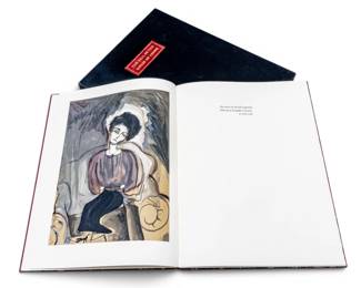Lot 1047 Alice Neel (American, 1900-1984) by Edgar Allan Poe, 1985, 'The Fall of the House of Usher', H 16" W 12"