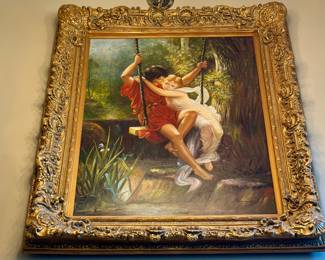 Romeo and Juliet inspired painting - large 